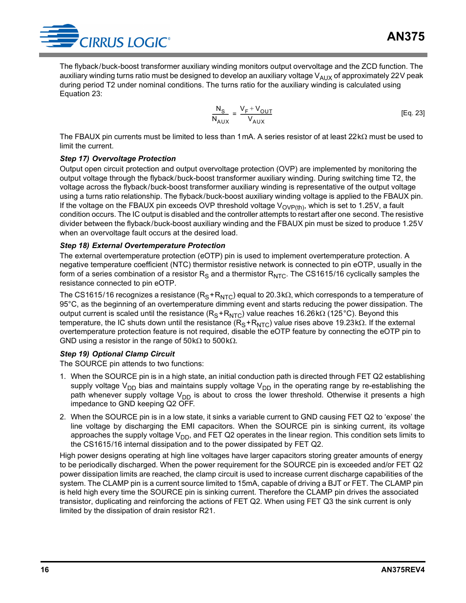 An375 | Cirrus Logic AN375 User Manual | Page 16 / 27