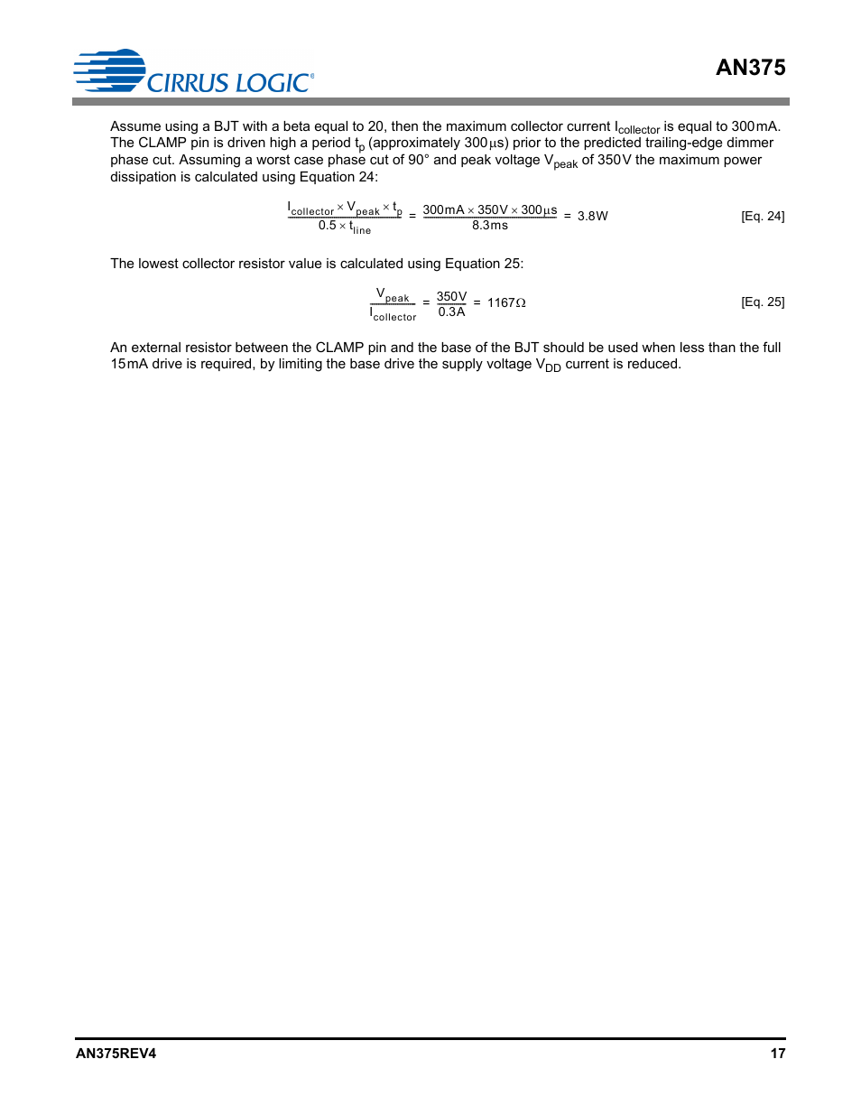 An375 | Cirrus Logic AN375 User Manual | Page 17 / 27