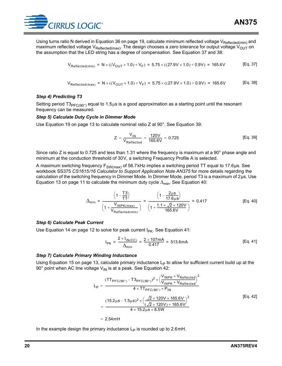 An375 | Cirrus Logic AN375 User Manual | Page 20 / 27