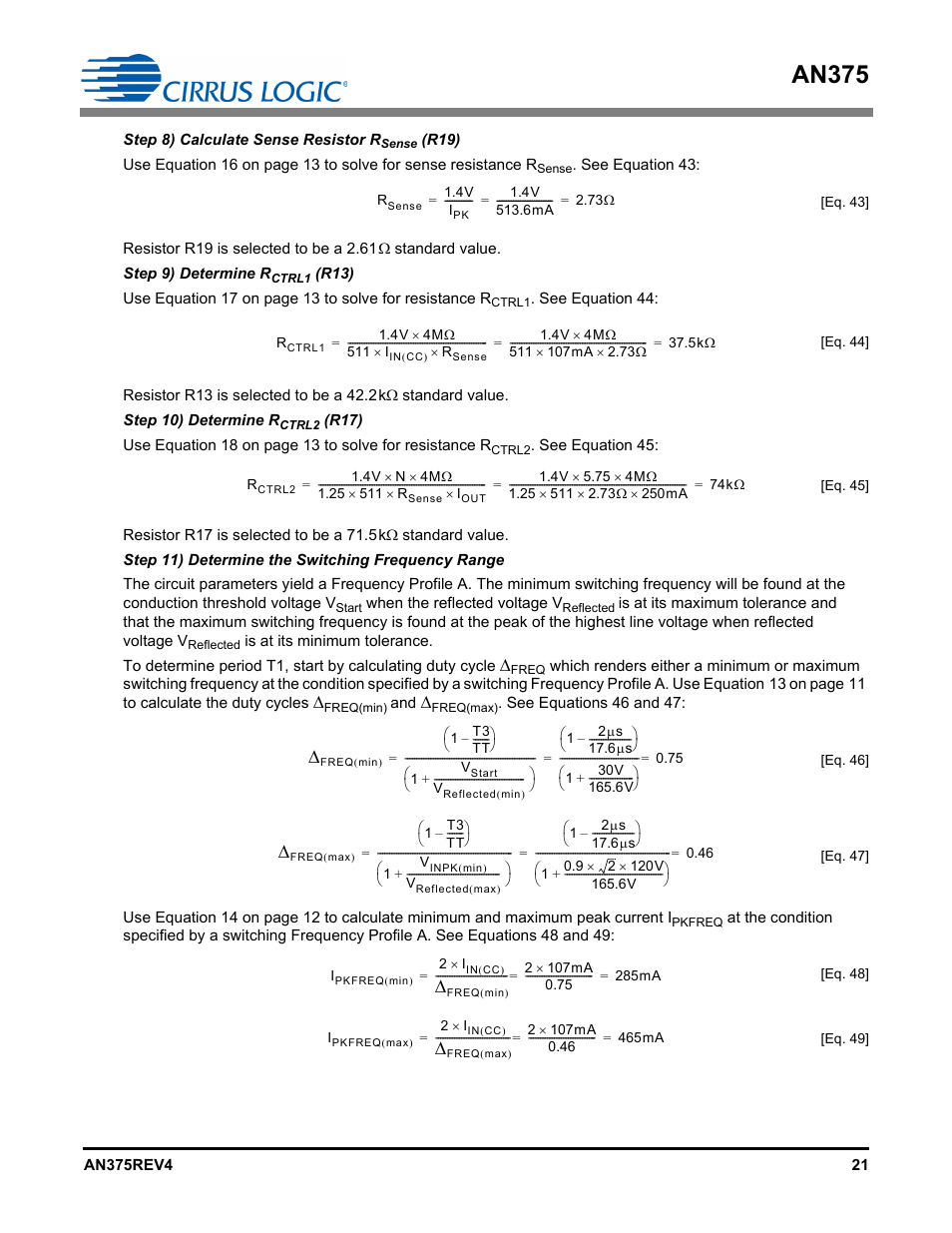 An375 | Cirrus Logic AN375 User Manual | Page 21 / 27