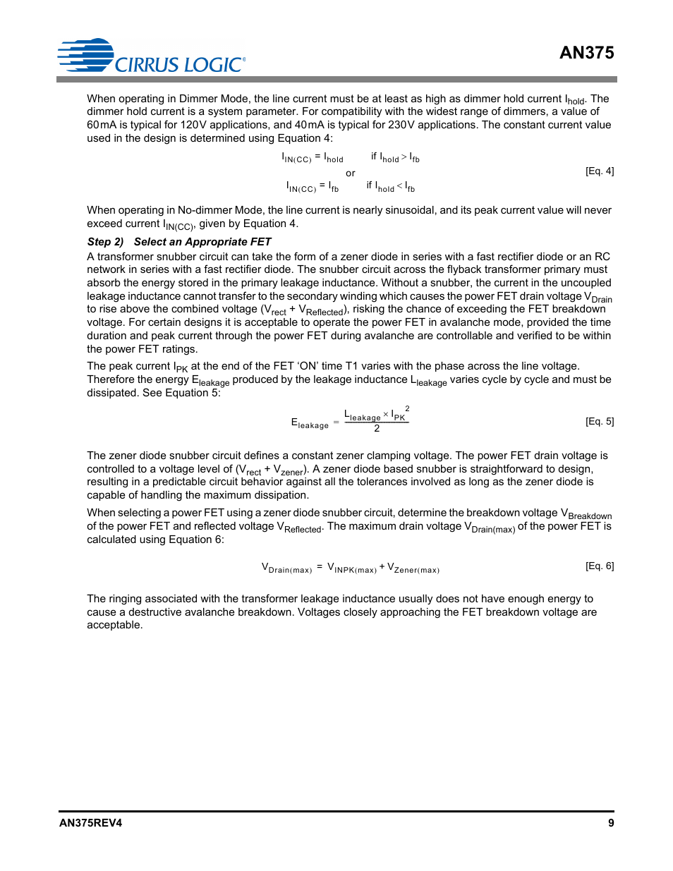 An375 | Cirrus Logic AN375 User Manual | Page 9 / 27