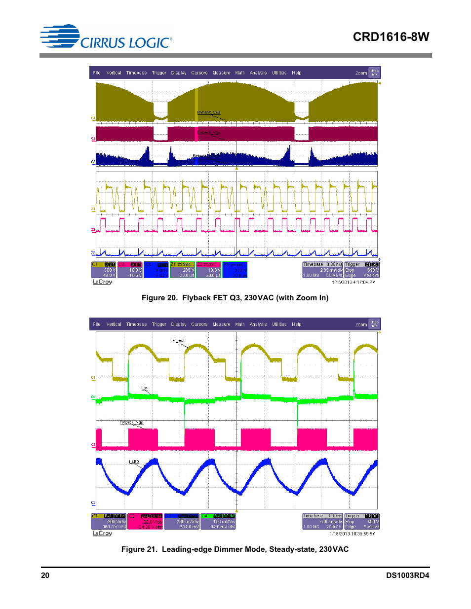 Cirrus Logic CRD1616-8W User Manual | Page 20 / 23