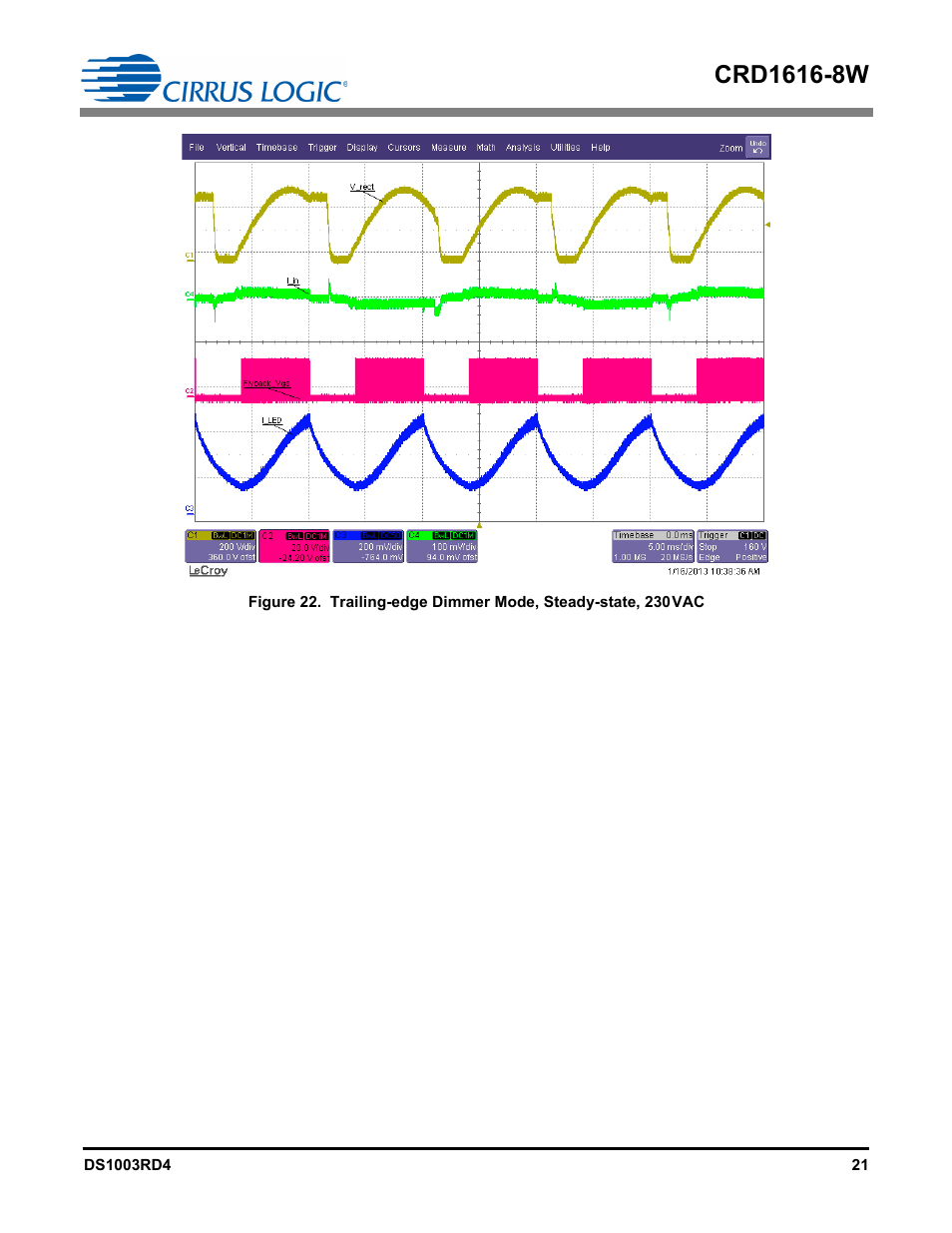 Cirrus Logic CRD1616-8W User Manual | Page 21 / 23