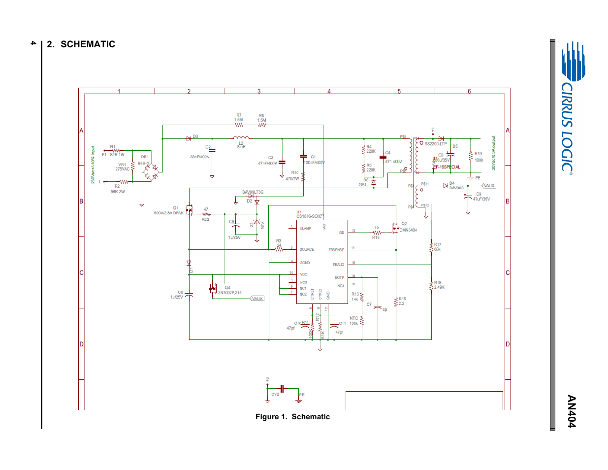 Schematic | Cirrus Logic AN404 User Manual | Page 4 / 15