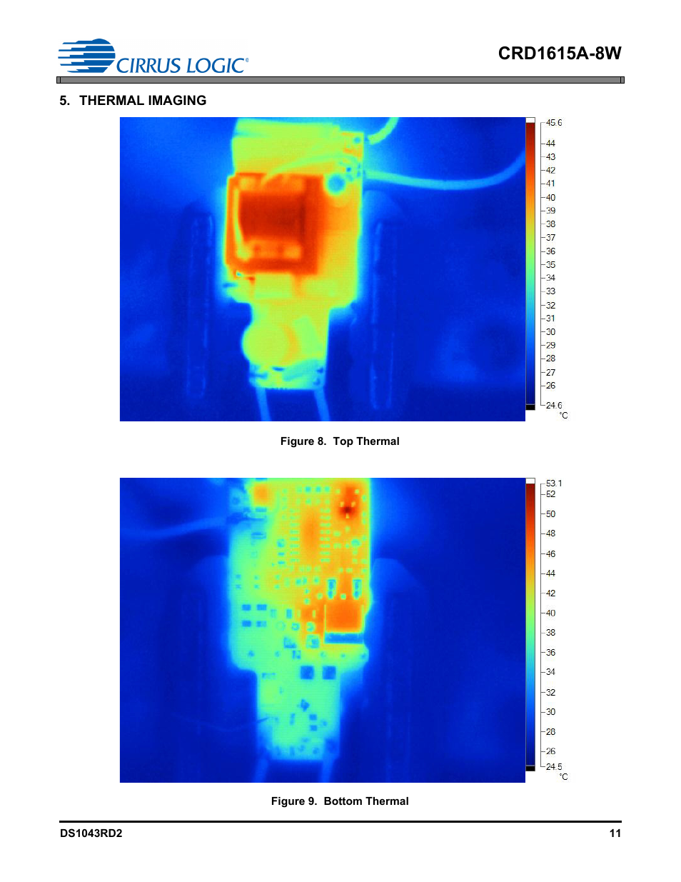 Thermal imaging | Cirrus Logic CRD1615A-8W User Manual | Page 11 / 21