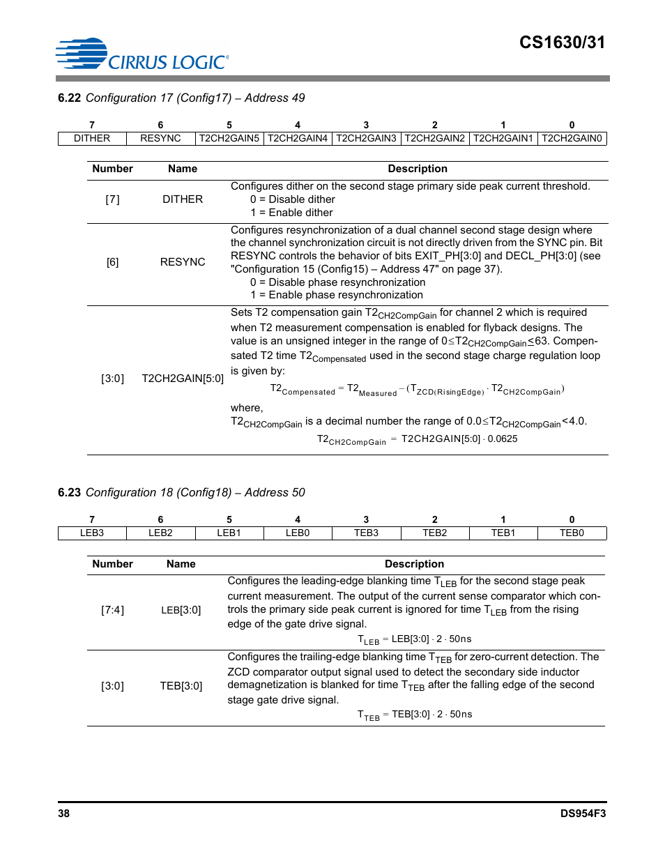 Cirrus Logic CS1631 User Manual | Page 38 / 56