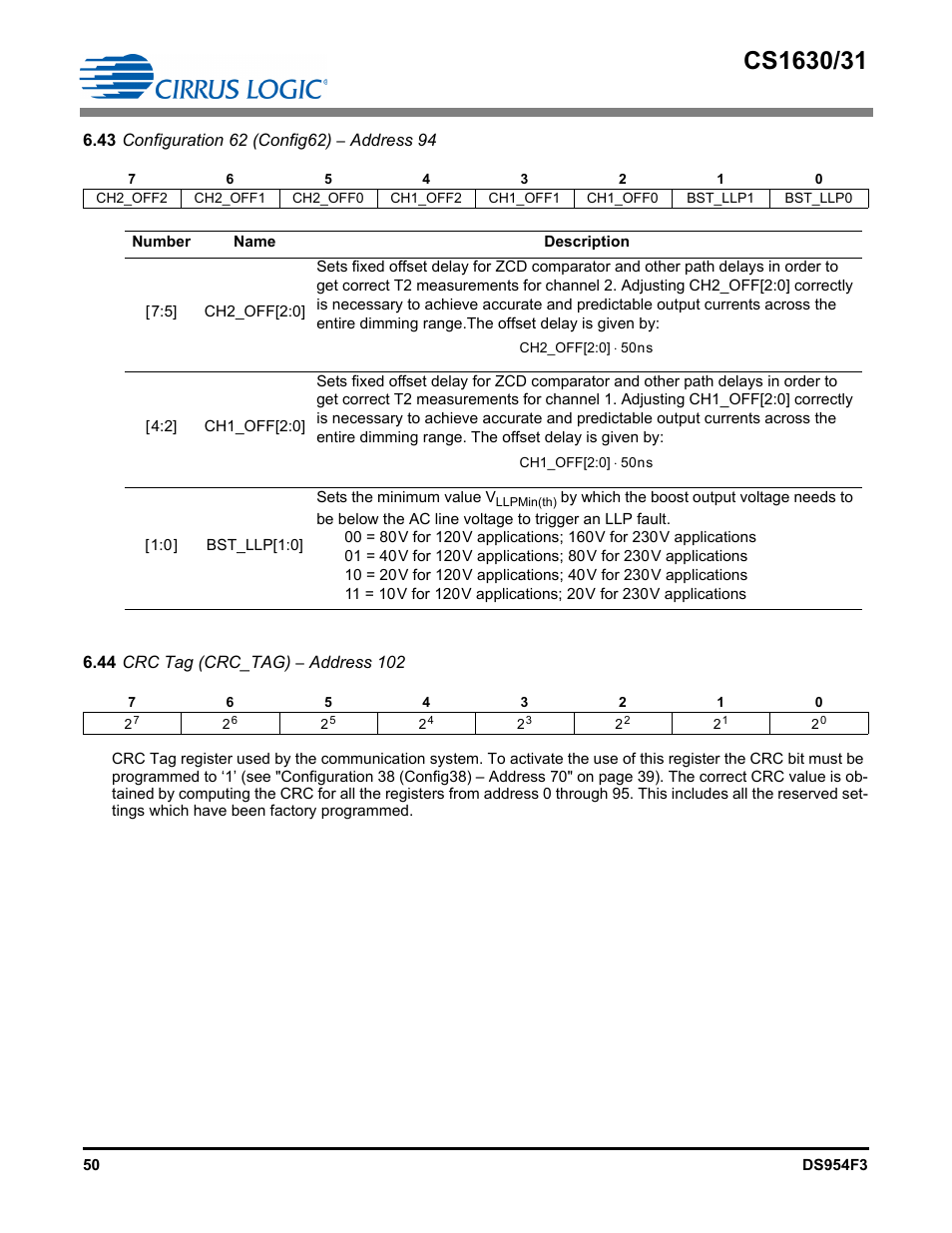 Cirrus Logic CS1631 User Manual | Page 50 / 56