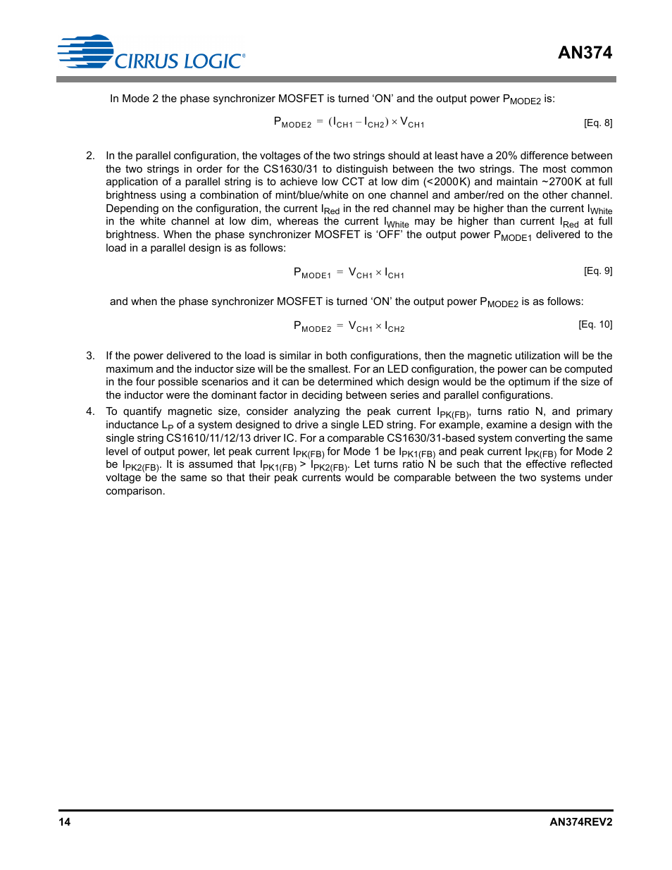 An374 | Cirrus Logic AN374 User Manual | Page 14 / 35