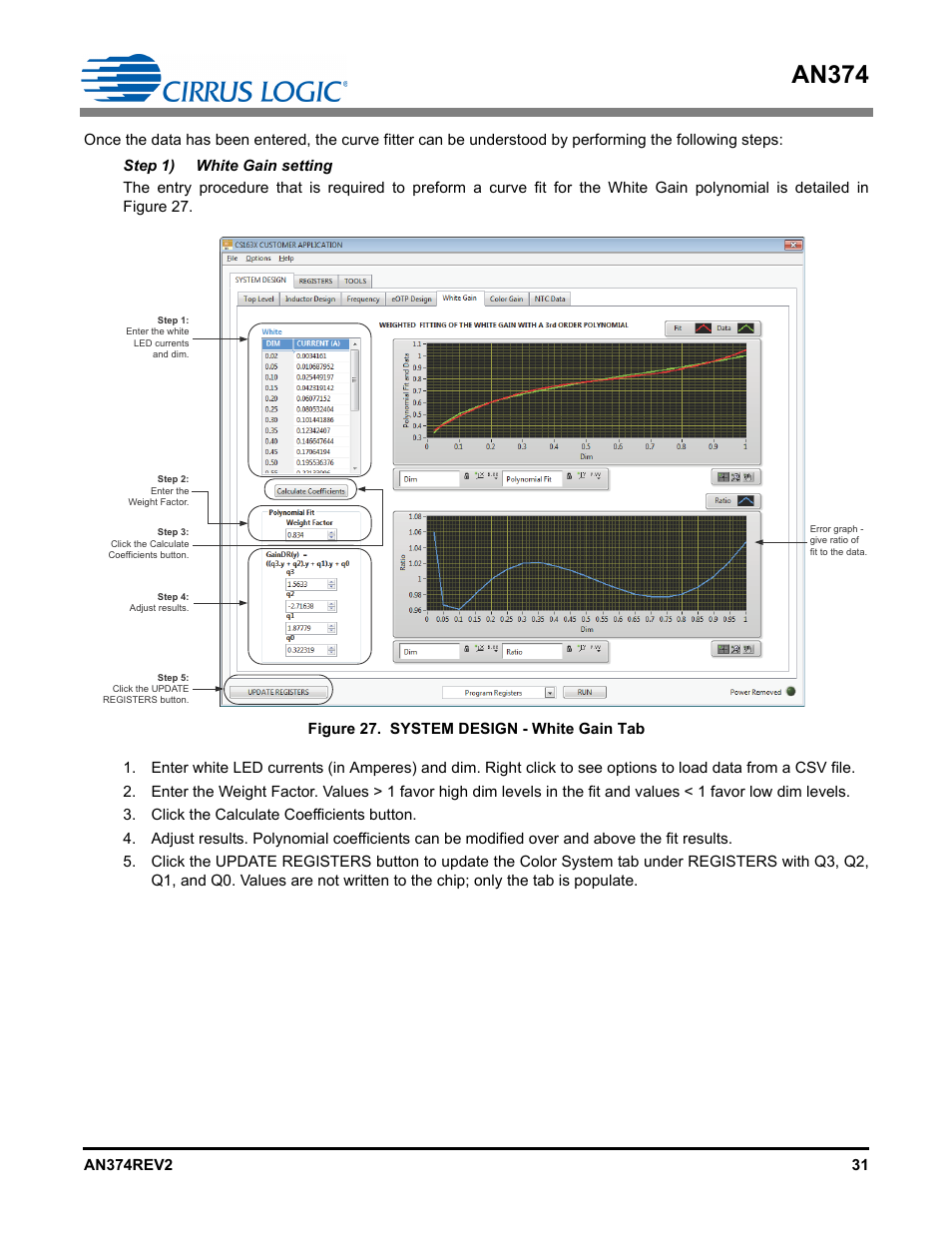 An374 | Cirrus Logic AN374 User Manual | Page 31 / 35