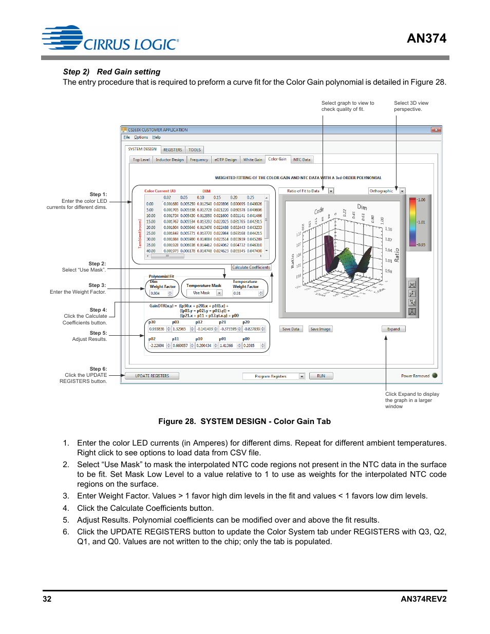 An374 | Cirrus Logic AN374 User Manual | Page 32 / 35