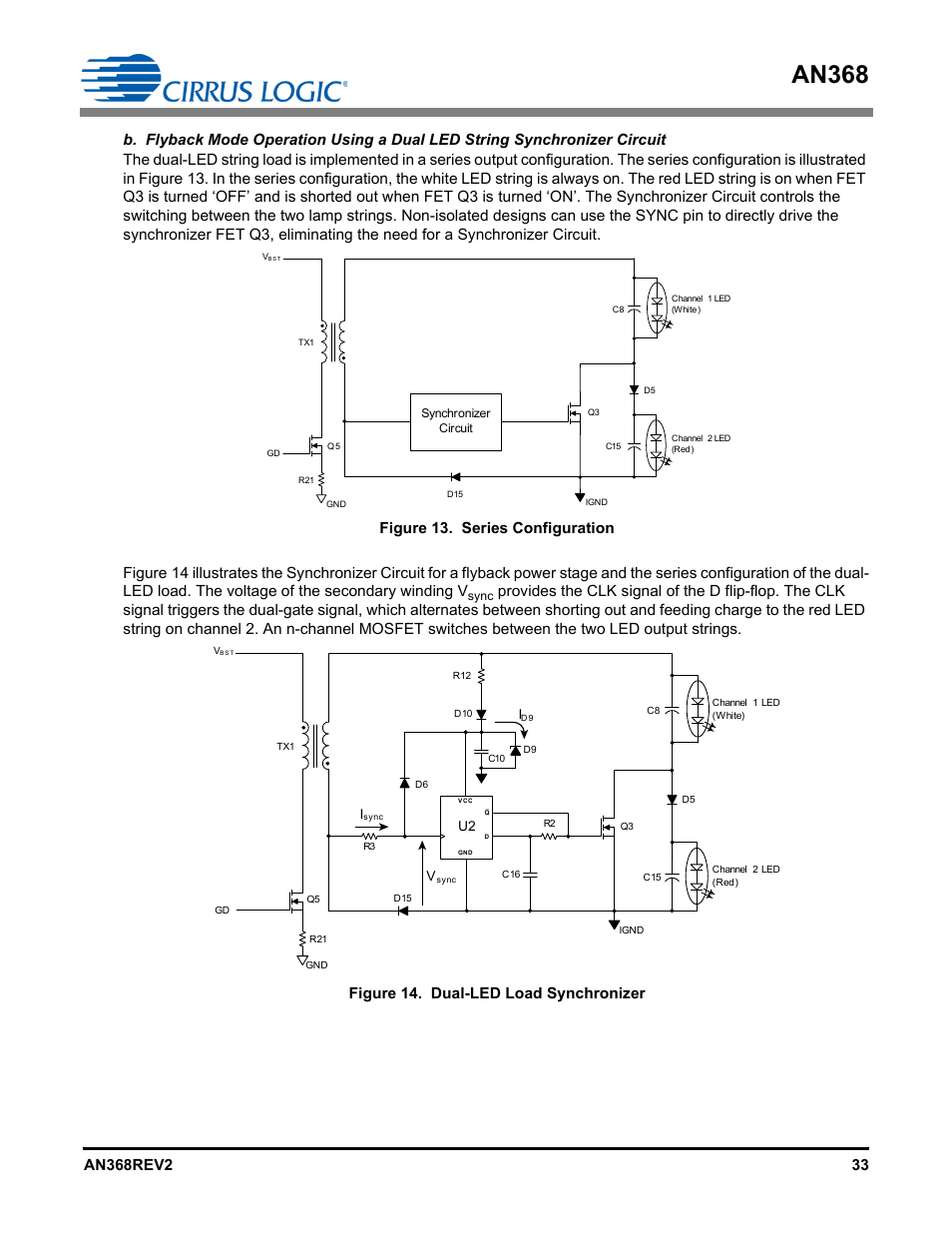 An368, Figure 14. dual-led load synchronizer | Cirrus Logic AN368 User Manual | Page 33 / 80