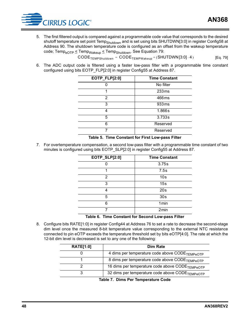 An368 | Cirrus Logic AN368 User Manual | Page 48 / 80