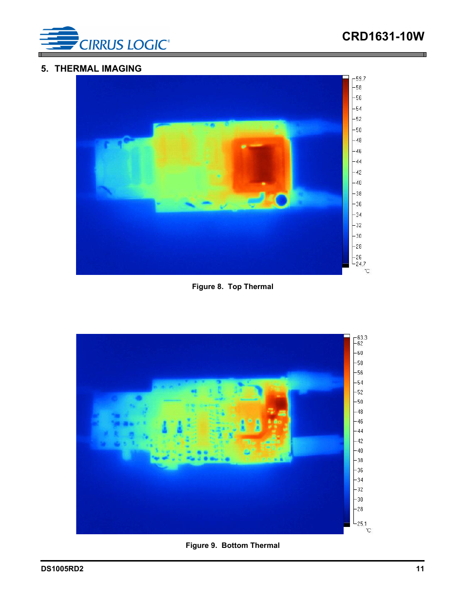 Thermal imaging | Cirrus Logic CRD1631-10W User Manual | Page 11 / 25