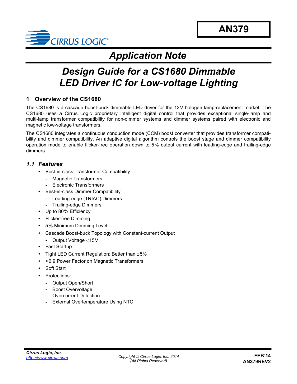 Cirrus Logic AN379 User Manual | 31 pages