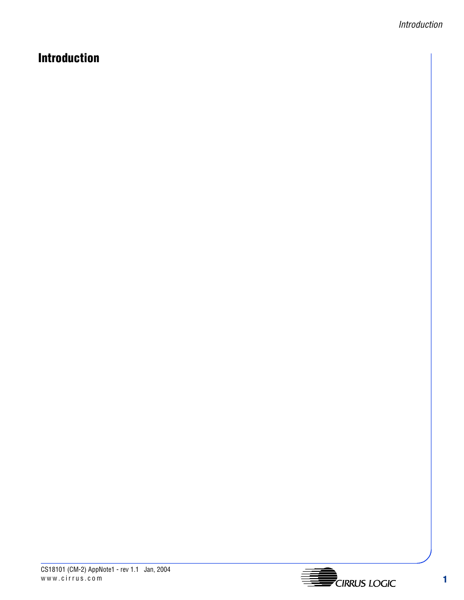 Introduction | Cirrus Logic AN Integrating CobraNet into Audio Products User Manual | Page 3 / 16