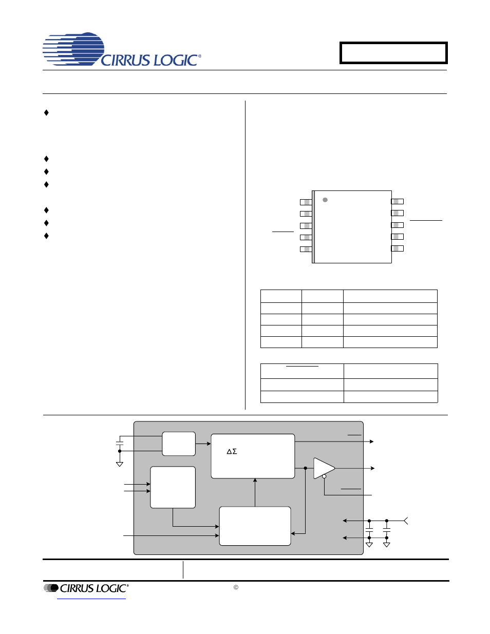 Cirrus Logic CS2300-01 User Manual | 3 pages