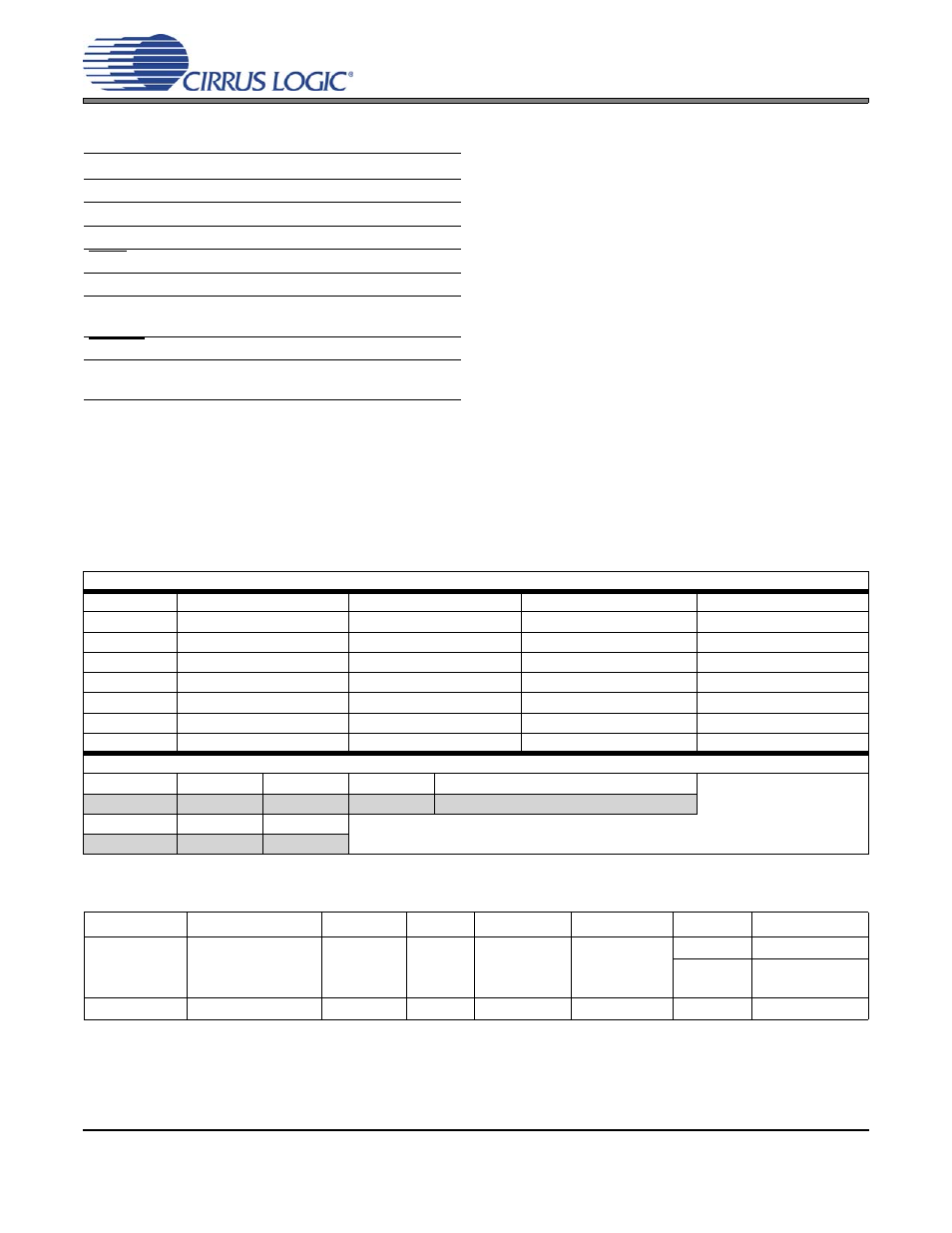 Pin descriptions, Specifications, Operational information | Configuration information, Ordering information | Cirrus Logic CS2300-01 User Manual | Page 2 / 3