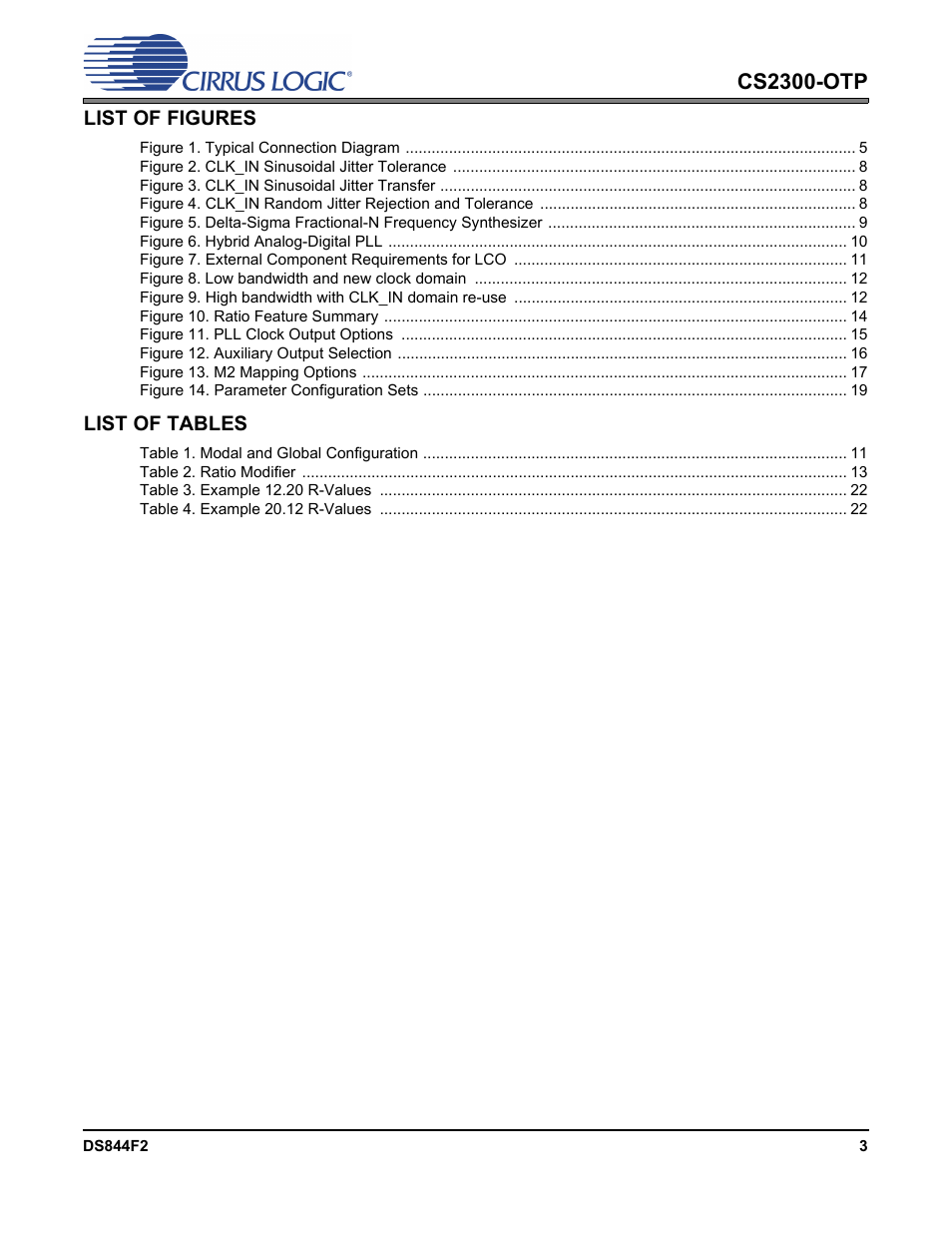 Cs2300-otp | Cirrus Logic CS2300-OTP User Manual | Page 3 / 26
