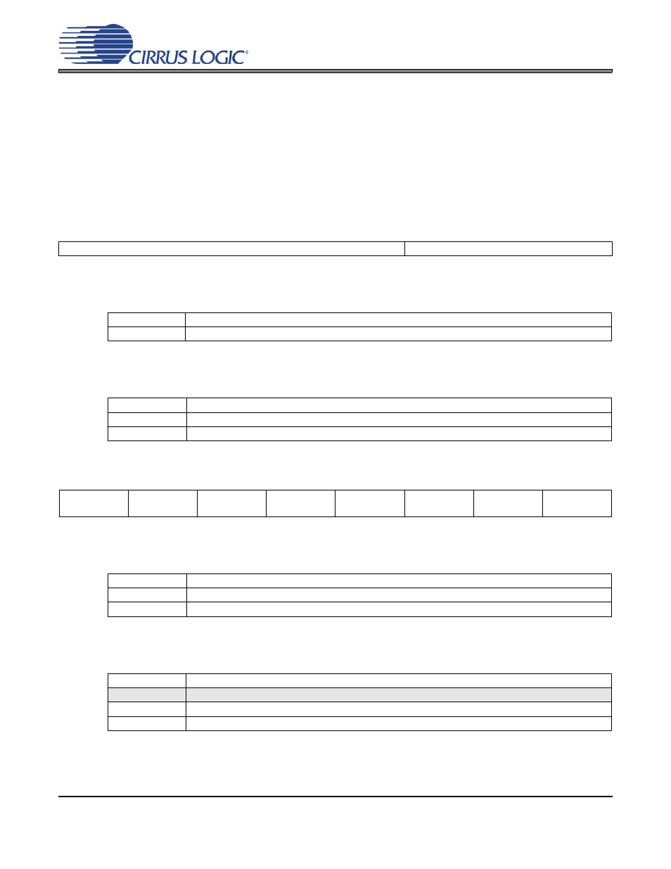 Register descriptions, 1 device i.d. and revision (address 01h), 1 device identification (device[4:0]) - read only | 2 device revision (revision[2:0]) - read only, 2 device control (address 02h), 1 unlock indicator (unlock) - read only, 2 auxiliary output disable (auxoutdis), P 19, Cs2200-cp | Cirrus Logic CS2200-CP User Manual | Page 19 / 26