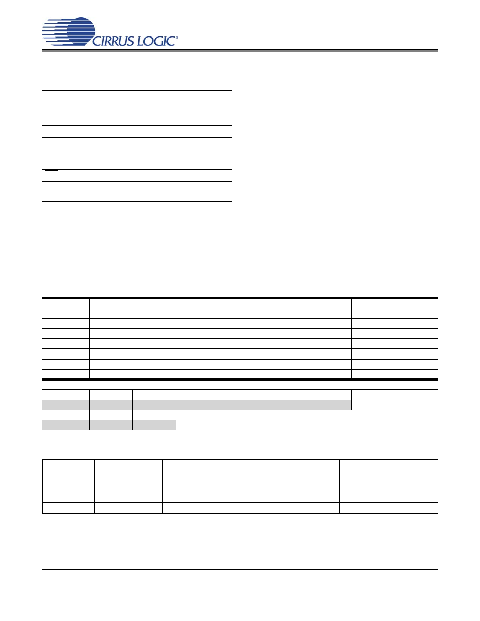 Pin descriptions, Specifications, Operational information | Configuration information, Ordering information | Cirrus Logic CS2300-03 User Manual | Page 2 / 3