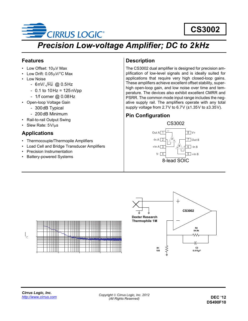 Cirrus Logic CS3002 User Manual | 14 pages