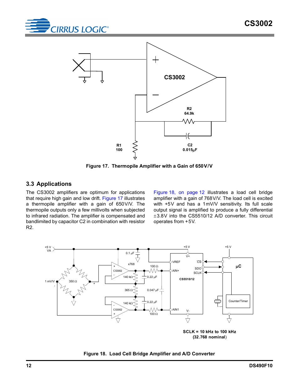 3 applications, Cs3002 | Cirrus Logic CS3002 User Manual | Page 12 / 14