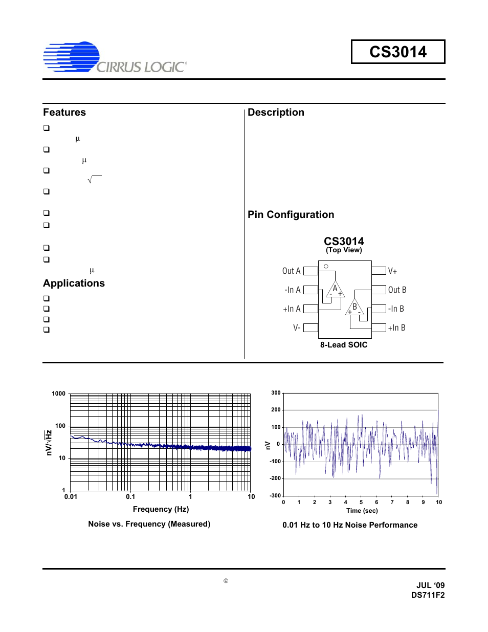 Cirrus Logic CS3014 User Manual | 10 pages