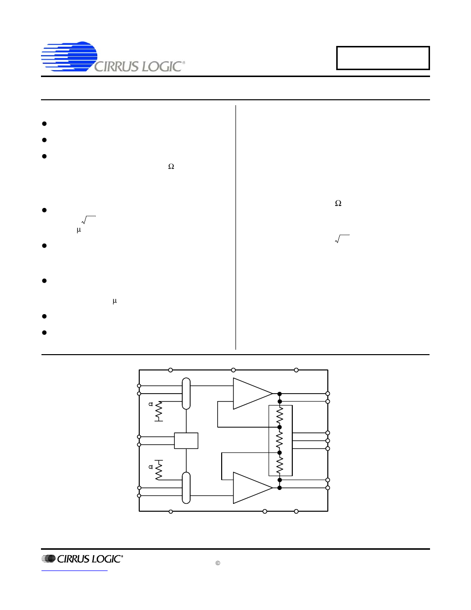 Cirrus Logic CS3301A User Manual | 16 pages