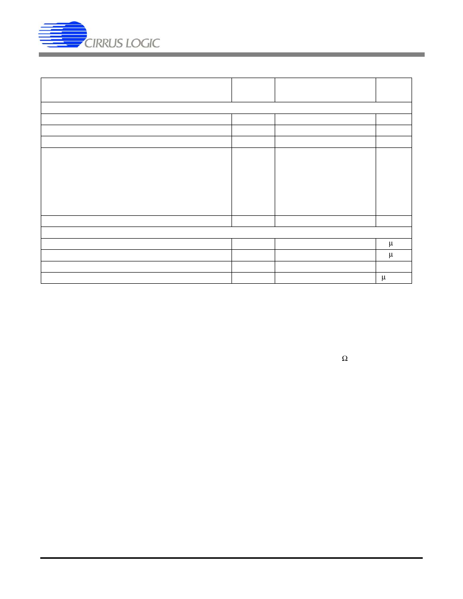 Cs3301a, Analog characteristics (cont.) | Cirrus Logic CS3301A User Manual | Page 5 / 16