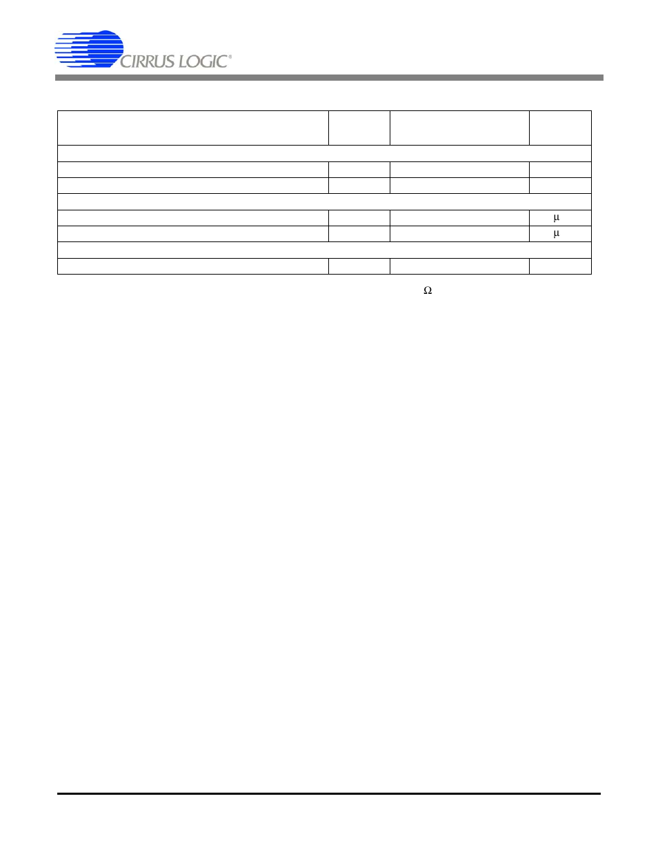 Powersupplycharacteristics, Power supply characteristics, Cs3301a | Cirrus Logic CS3301A User Manual | Page 8 / 16