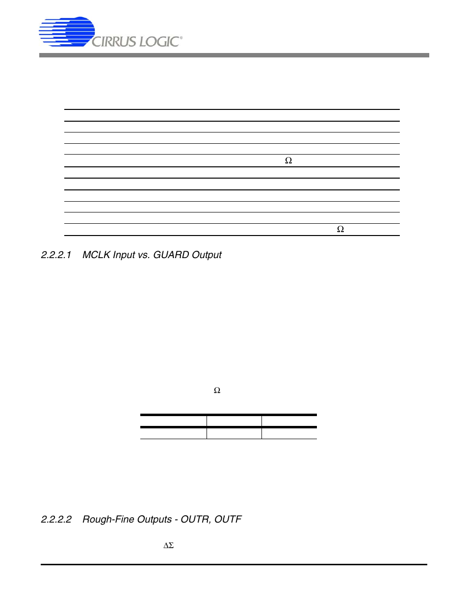2 differential amplifiers, 1 mclk input vs. guard output, 2 rough-fine outputs - outr, outf | Table 7. amplifier pin 13 resistor settings, Crd5378 | Cirrus Logic CRD5378 User Manual | Page 16 / 64