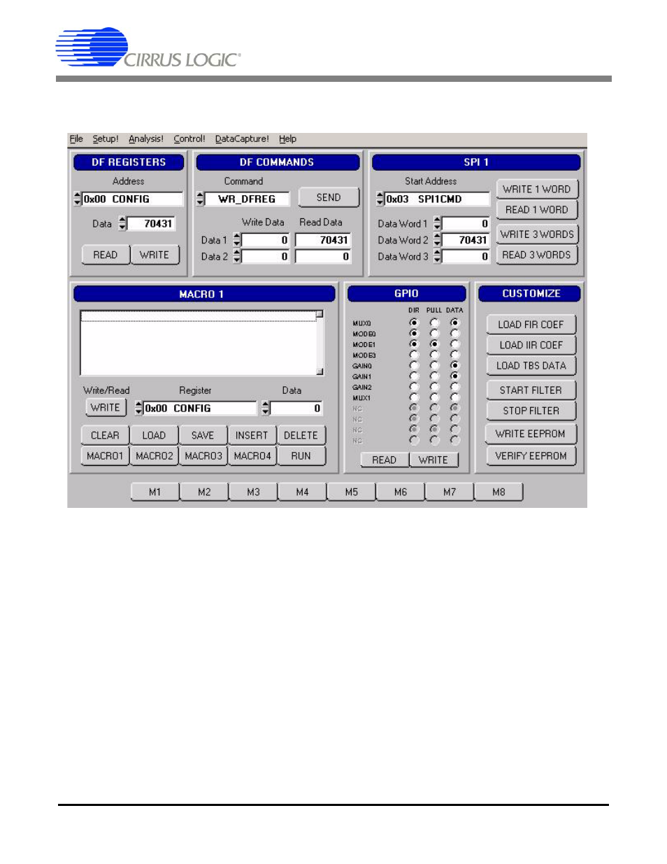 5 control panel, Cdb5378 | Cirrus Logic CDB5378 User Manual | Page 51 / 74