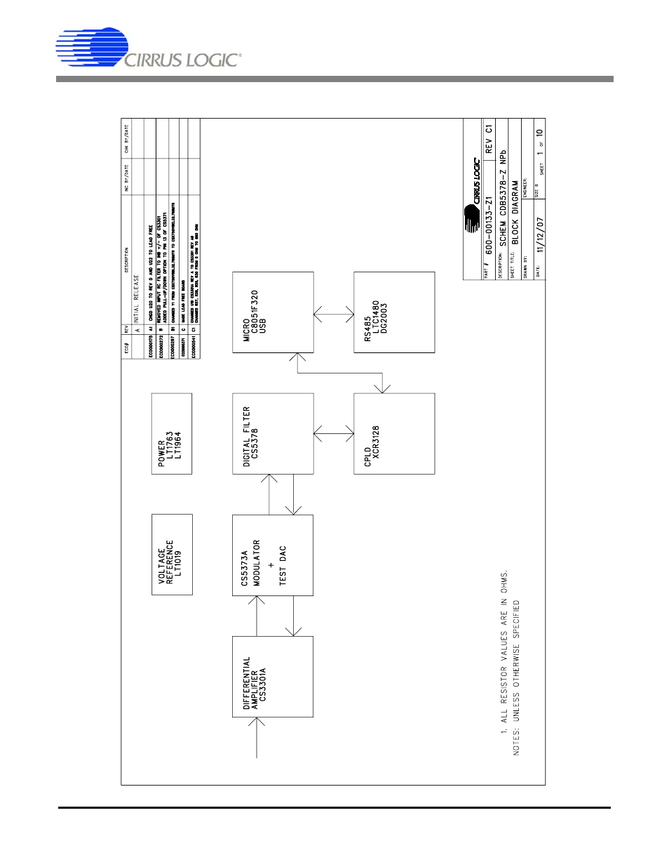 Schematics, Cdb5378 | Cirrus Logic CDB5378 User Manual | Page 64 / 74