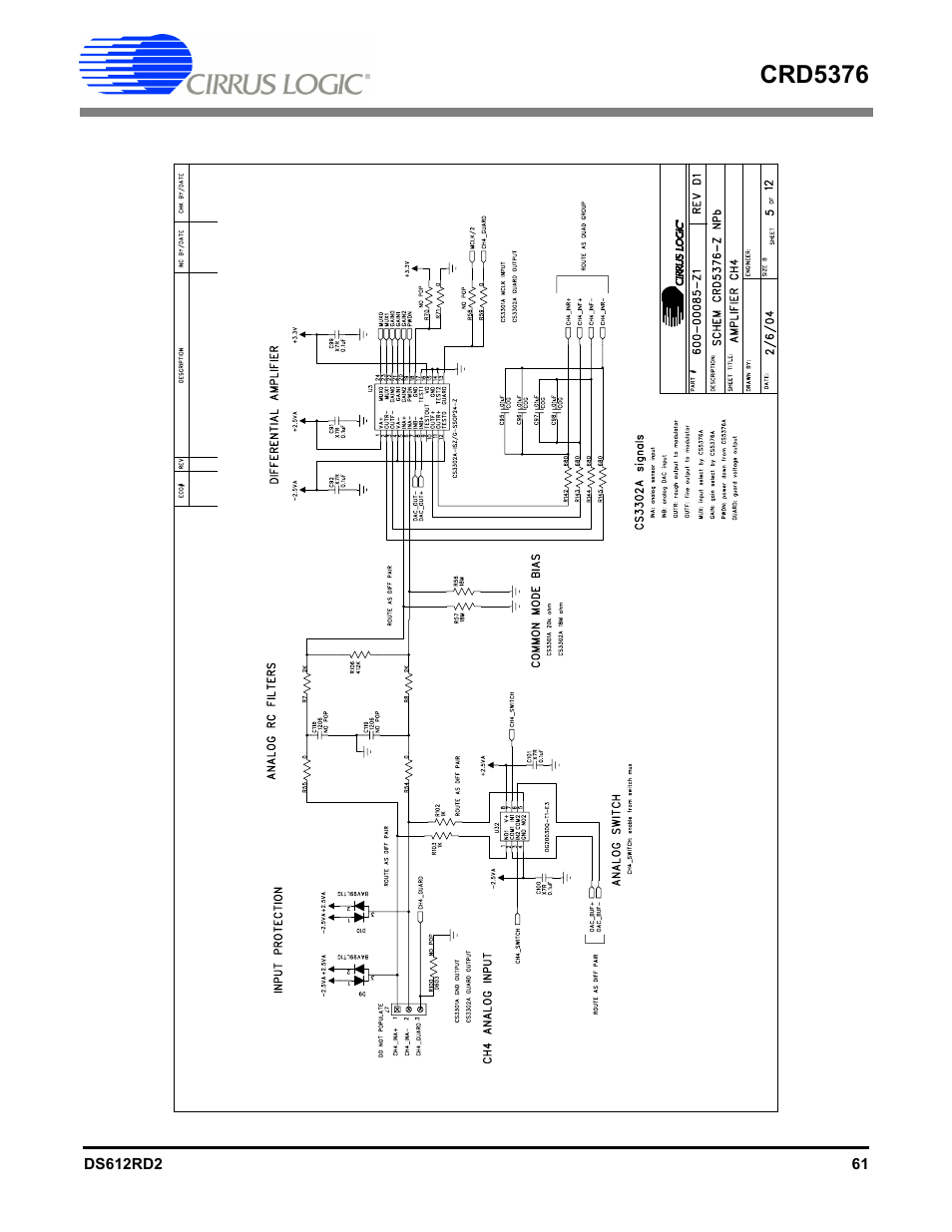 Crd5376 | Cirrus Logic CRD5376 User Manual | Page 61 / 68