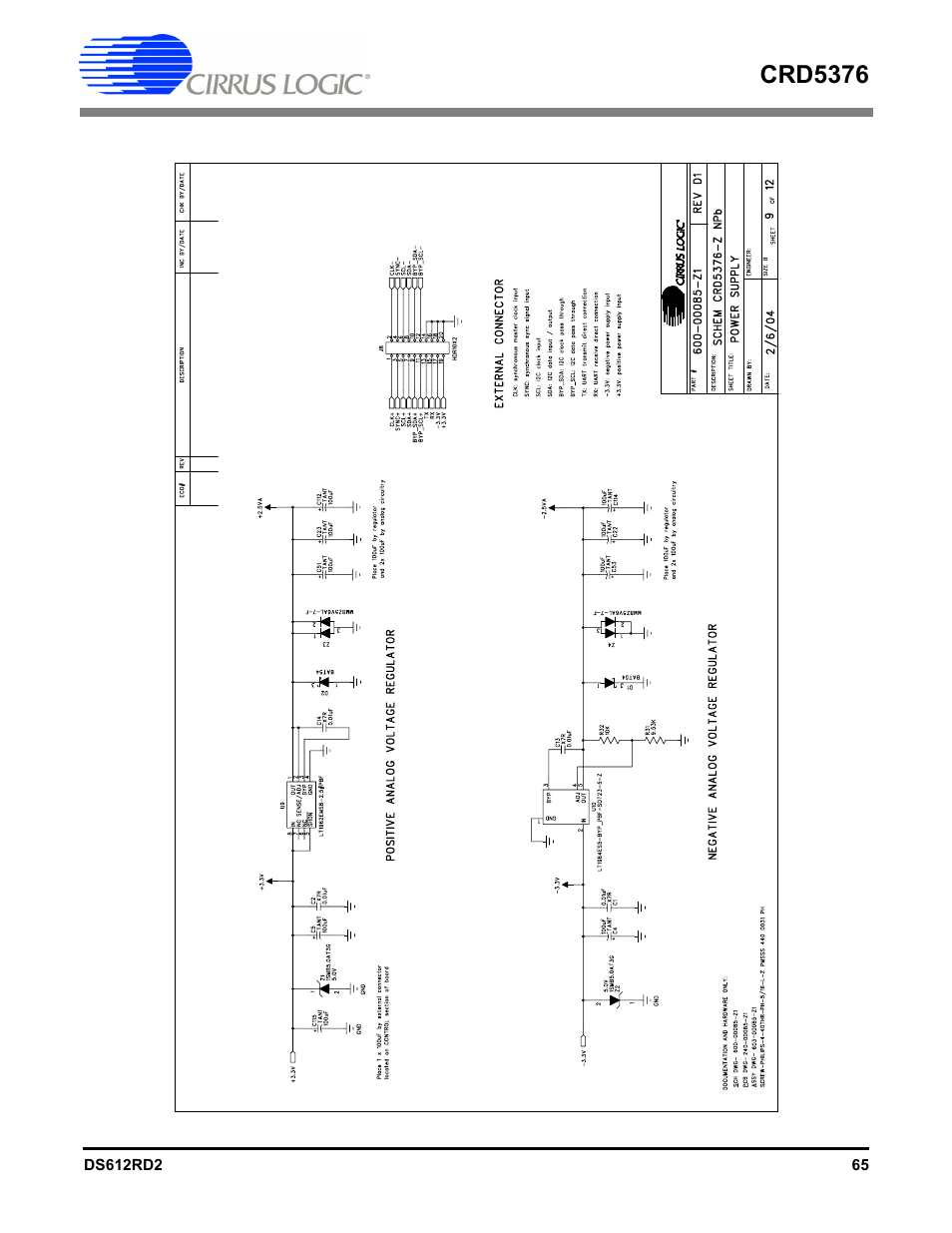 Crd5376 | Cirrus Logic CRD5376 User Manual | Page 65 / 68