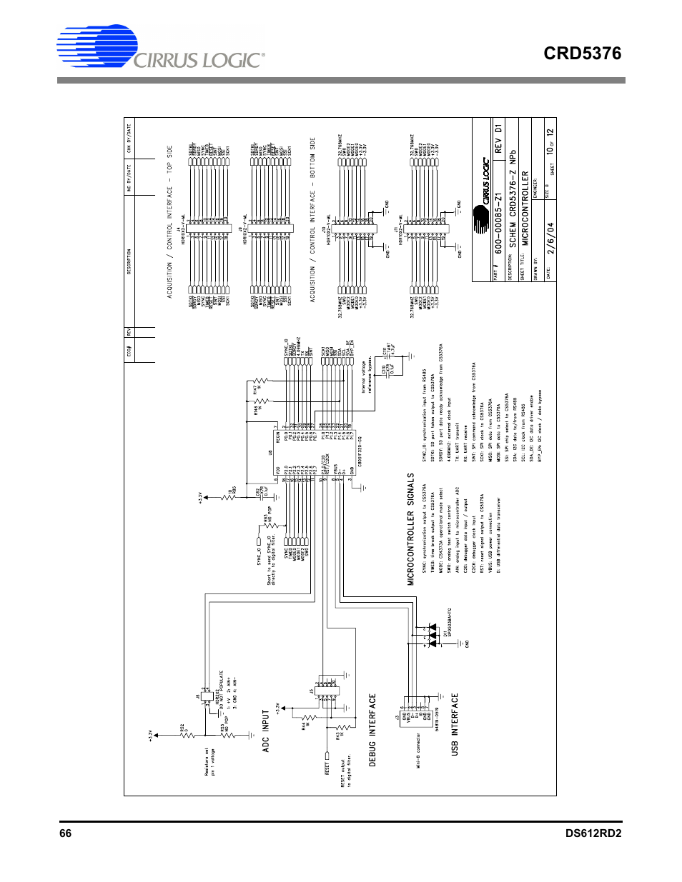 Crd5376 | Cirrus Logic CRD5376 User Manual | Page 66 / 68