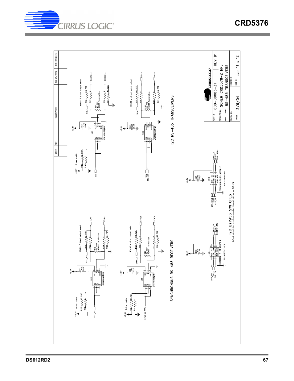 Crd5376 | Cirrus Logic CRD5376 User Manual | Page 67 / 68