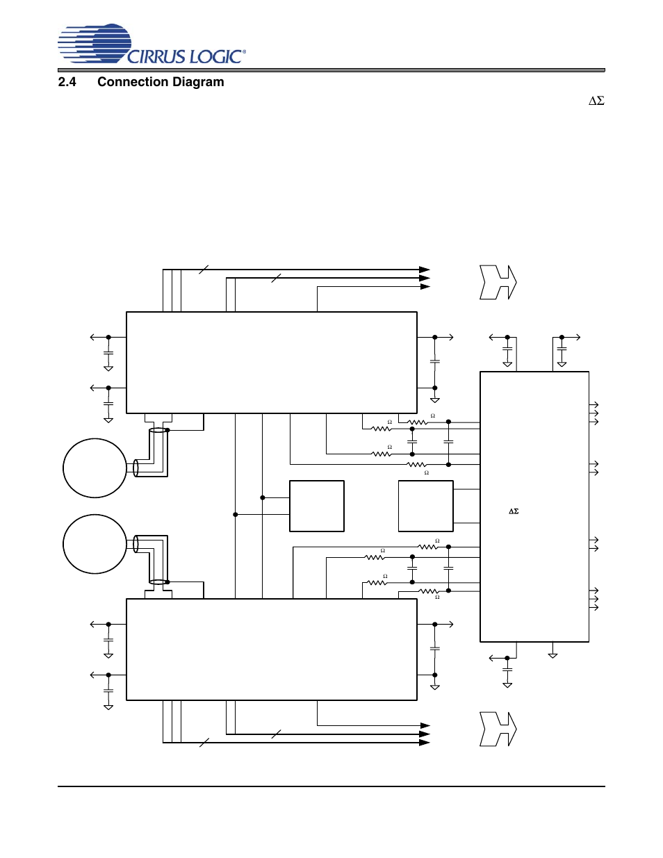 4 connection diagram, Connection diagram, Figure 5. cs3302a amplifier connections | Figure 5, Cs3302a | Cirrus Logic CS3302A User Manual | Page 13 / 16