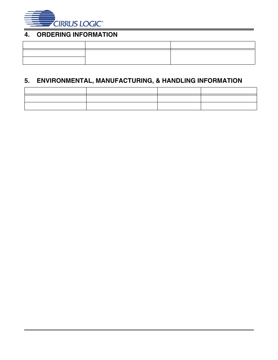 Ordering information, Cs3302a | Cirrus Logic CS3302A User Manual | Page 15 / 16