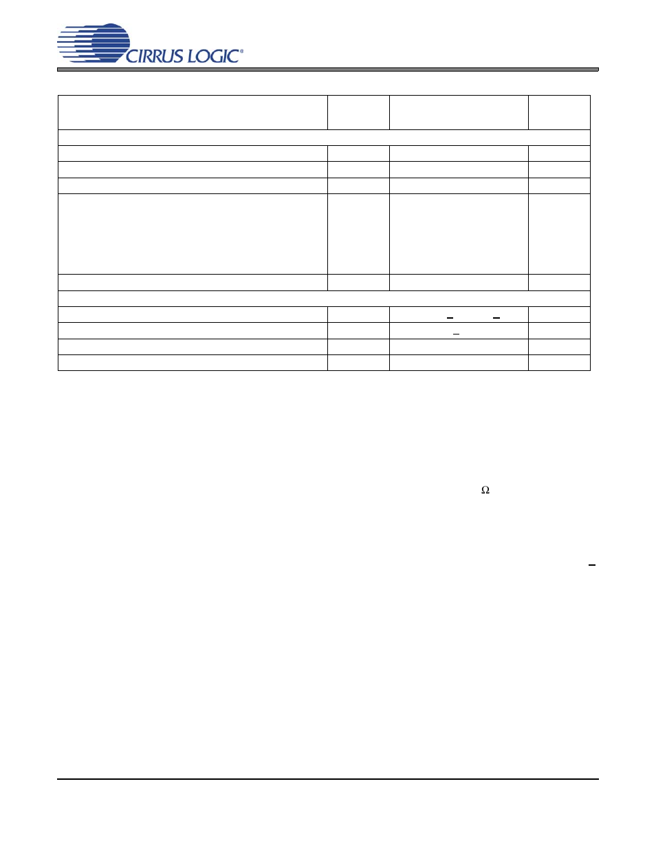 Cs3302a, Analog characteristics (cont.) | Cirrus Logic CS3302A User Manual | Page 6 / 16