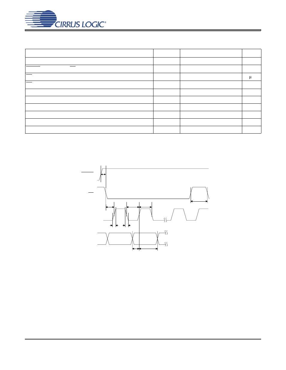 Figure 2. control port timing - spi format, Figure 2.control port timing - spi format | Cirrus Logic CS3308 User Manual | Page 11 / 44