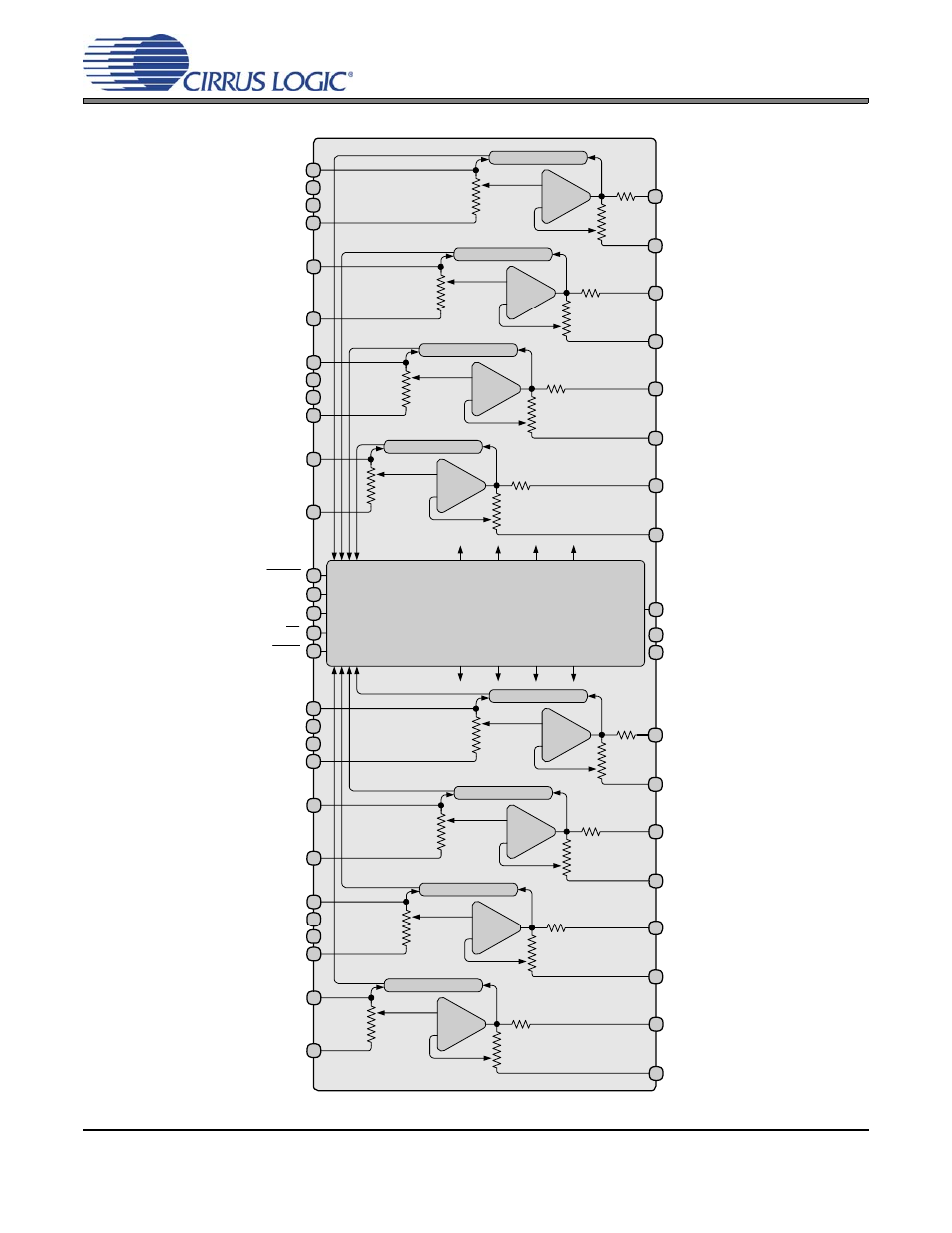 Detailed block diagram, Figure 4. detailed block diagram, Figure 4.detailed block diagram | Cirrus Logic CS3308 User Manual | Page 13 / 44