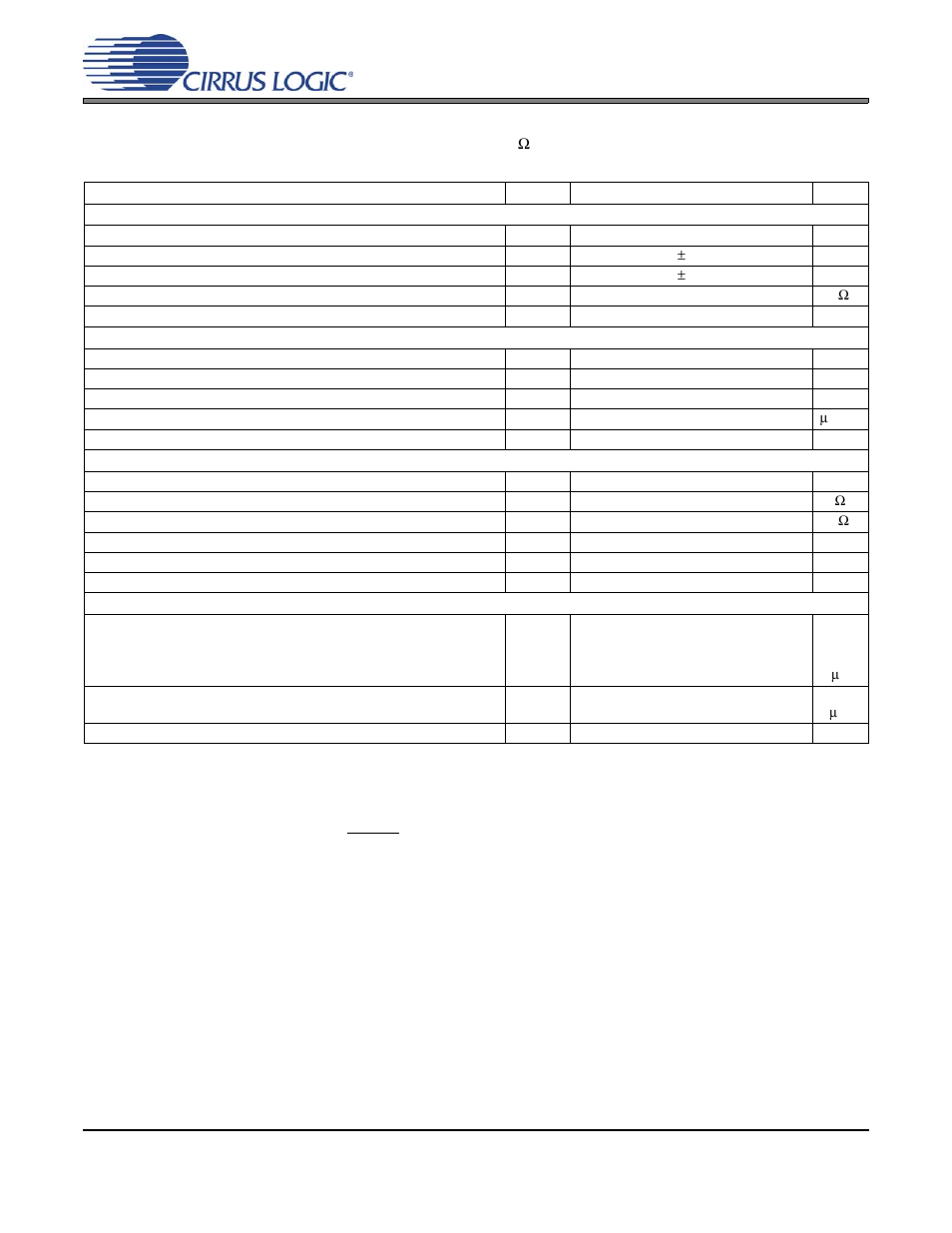 Analogcharacteristics, Analog characteristics, Cs3318 analog characteristics | Cirrus Logic CS3318 User Manual | Page 8 / 44