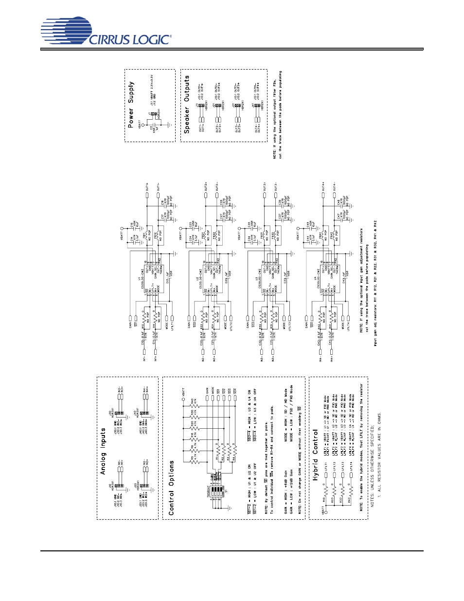 Cdb schematic, Figure 4. cdb35l00-x4 schematic, Ic in | Own in | Cirrus Logic CDB35L00-X4 User Manual | Page 9 / 12