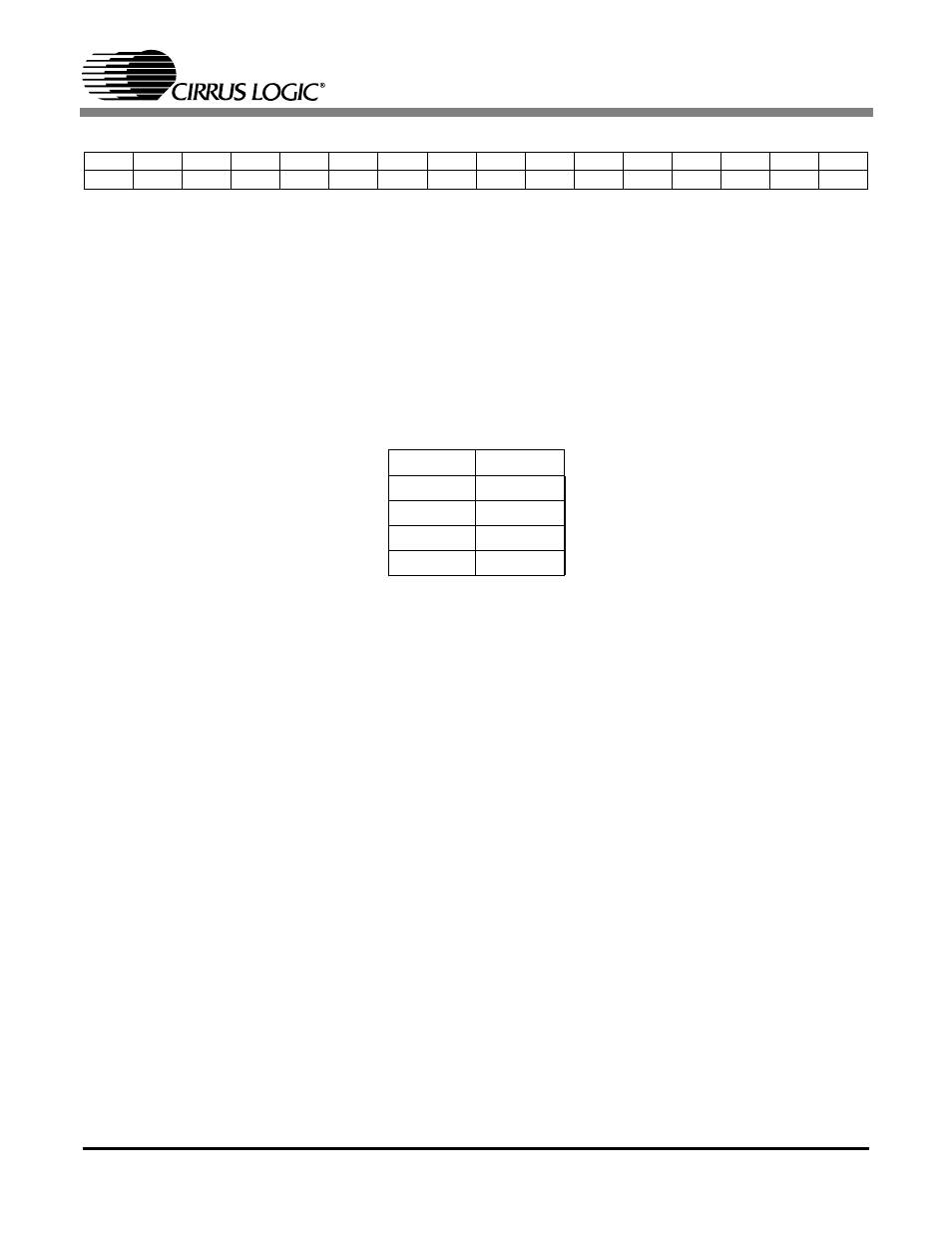 Table 7. record gain values, 9 record gain register (index 1ch), Cs4202 | Cirrus Logic CS4202 User Manual | Page 27 / 66