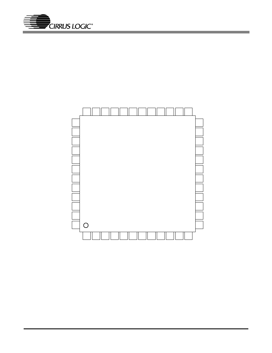 Pin descriptions, Figure 27. pin locations for the cs4202, Cs4202 | Cirrus Logic CS4202 User Manual | Page 56 / 66