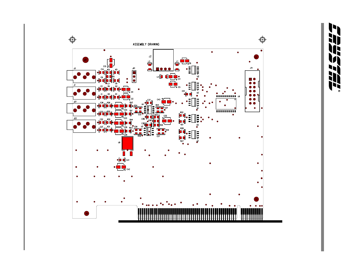 Figure 5. assembly drawing | Cirrus Logic CRD4205-2 User Manual | Page 10 / 18