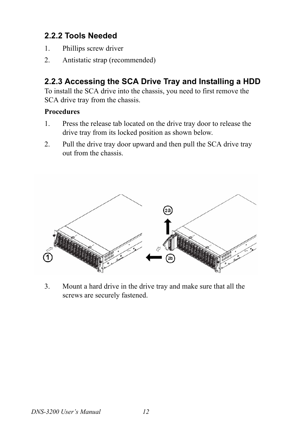 2 tools needed, Tools needed | Advantech DNS-3200 User Manual | Page 30 / 110