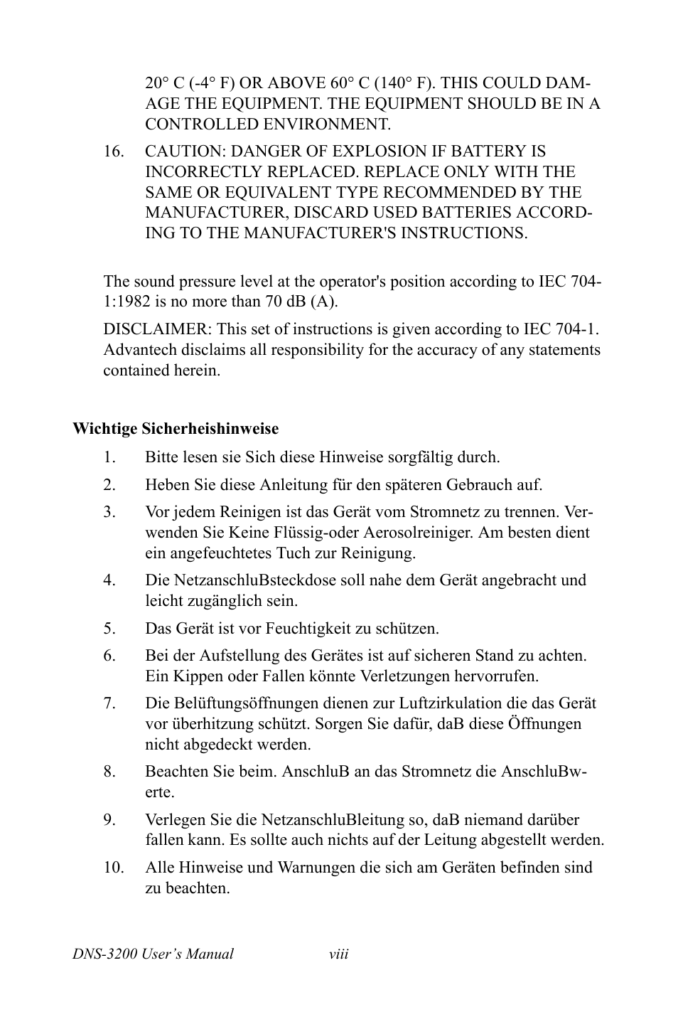 Advantech DNS-3200 User Manual | Page 8 / 110