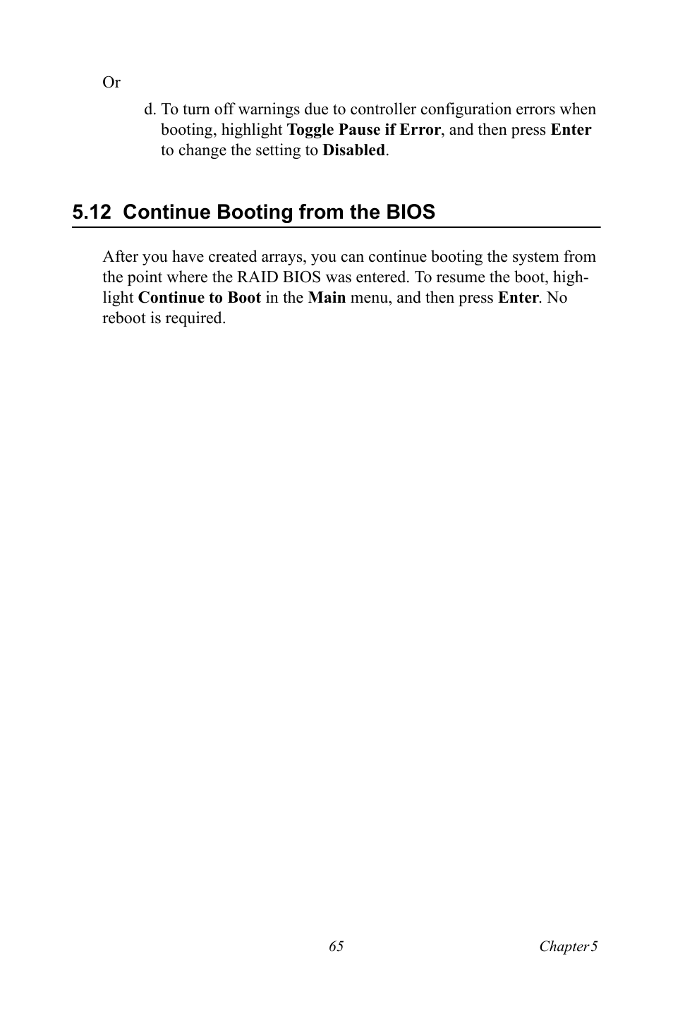 12 continue booting from the bios, Continue booting from the bios | Advantech DNS-3200 User Manual | Page 83 / 110